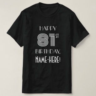 Camisa de fiesta de cumpleaños 81 inspirada en el