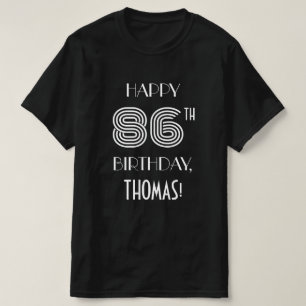 Camisa de fiesta de cumpleaños 86 inspirada en el