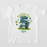 Camisa de Fiesta de golf Birthday Boy Shirt<br><div class="desc">Celebrar el primer cumpleaños del bebé con esta camiseta especial,  diseño especial y personalizado</div>