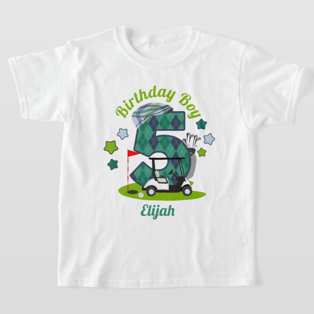 Camisa de Fiesta de golf Birthday Boy Shirt (Distribución)