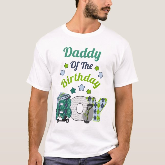 Camisa de Fiesta de golf de Birthday Boy Shirt Dad (Anverso)