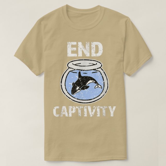 Camisa de fin de cautiverio - Libera a las ballena (Diseño del anverso)