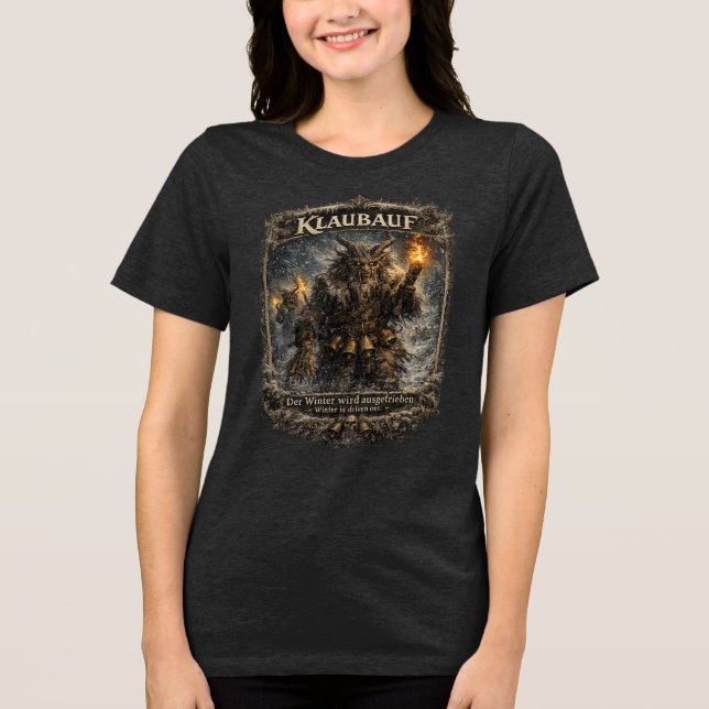 Camisa de folklore alpino Klaubauf – Perchten aust (Anverso)