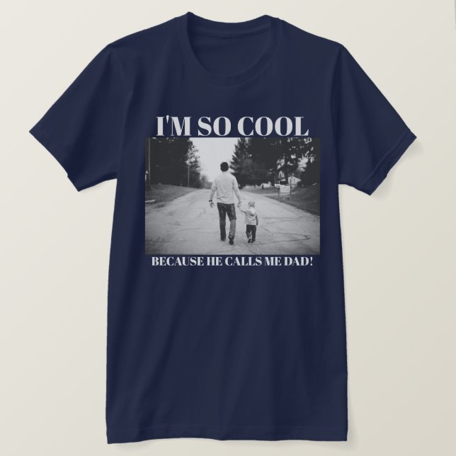Camisa de fotos del Personalizado Guay Proud Dad (Anverso del diseño)