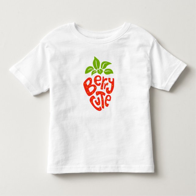 Camisa de fresa verde rojo de Berry Cute (Anverso)