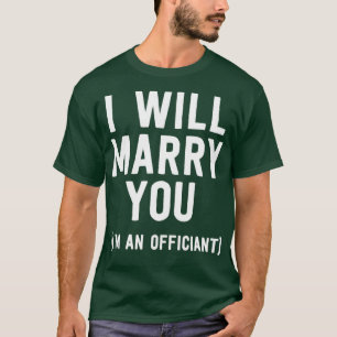 Camisa De Funcionario boda Me Casaré Con Usted Ord
