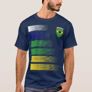 Camisa de fútbol brasileña Tee de Jersey