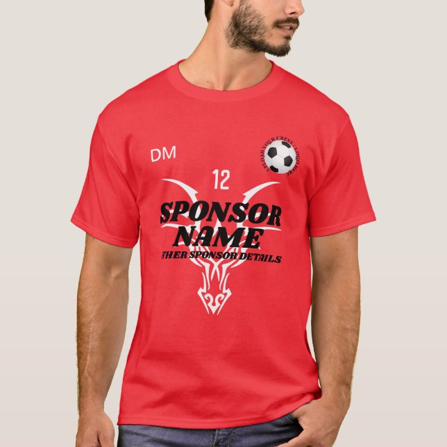 Camisa de fútbol crea tu propio equipo de fútbol (Anverso)
