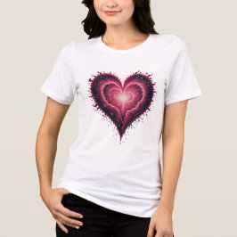 camisa de galaxia de corazón cósmica