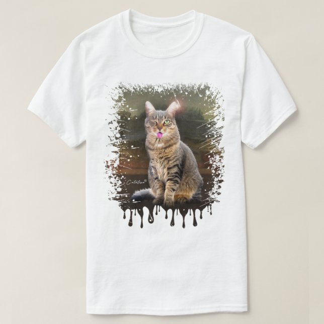 Camisa de gato divertida de Catalisa (Diseño del anverso)