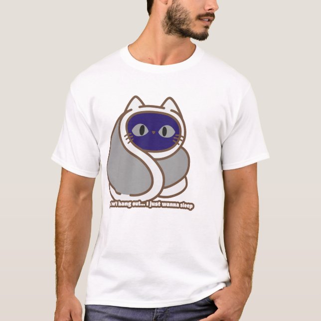 Camisa de gato divertida para los amantes del sueñ (Anverso)