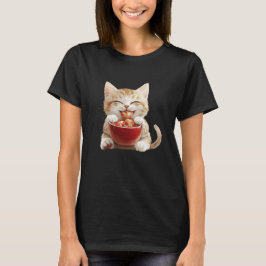 Camisa de gato Kimchi, camiseta de gato de comida
