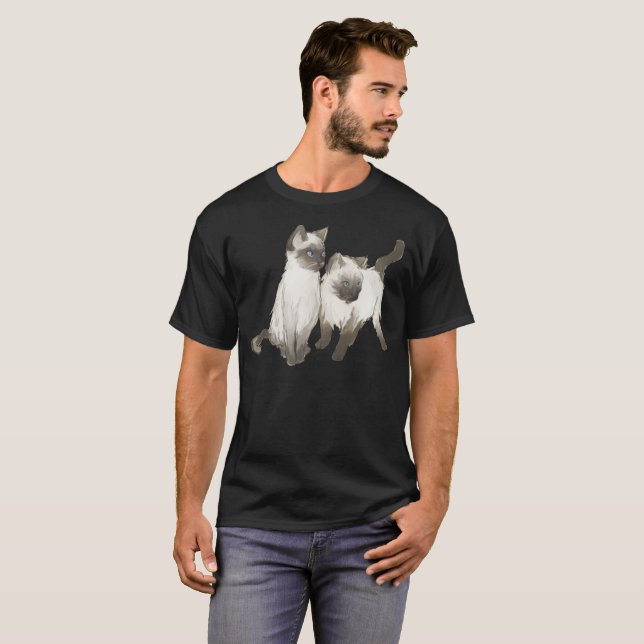 Camisa De Gato Siamesa - Regalo Para Los Amantes D (Anverso completo)