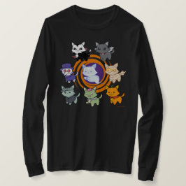 Camisa de gatos de Halloween espeluznante