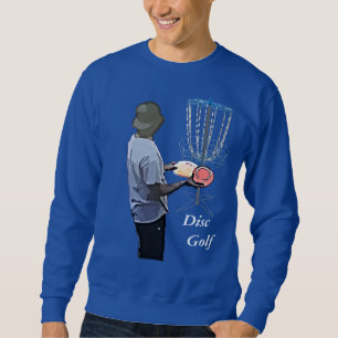 Camisa de golf de disco azul