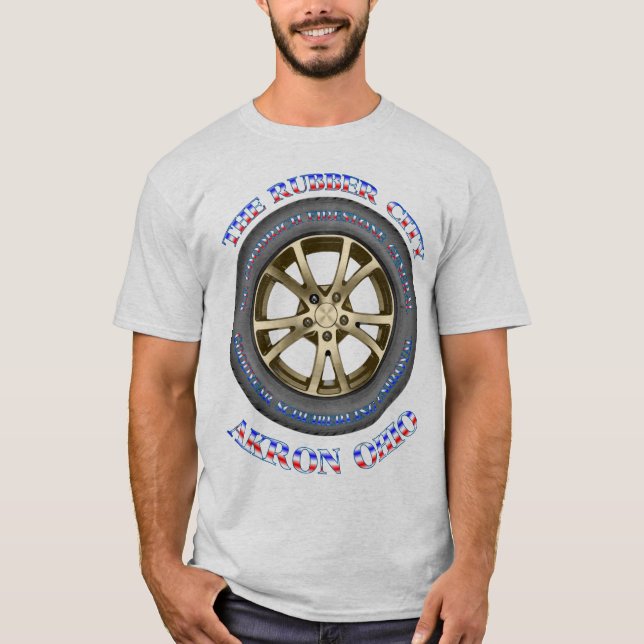 Camisa de goma de la ciudad de Akron. (Anverso)