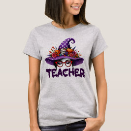 Camisa de Gorra de brujas de profesor de Halloween