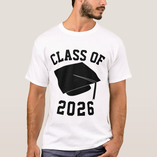Camisa De Graduación "Clase De" Año De personaliza (Anverso)