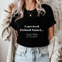 Camisa de graduación minimalista