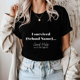 Camisa de graduación minimalista
