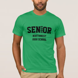 Camisa de Graduación Superior con Nombre de Año y