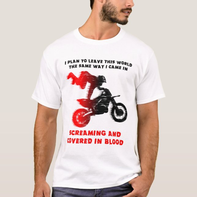 Camisa de griterío del motocrós de la bici de la (Anverso)