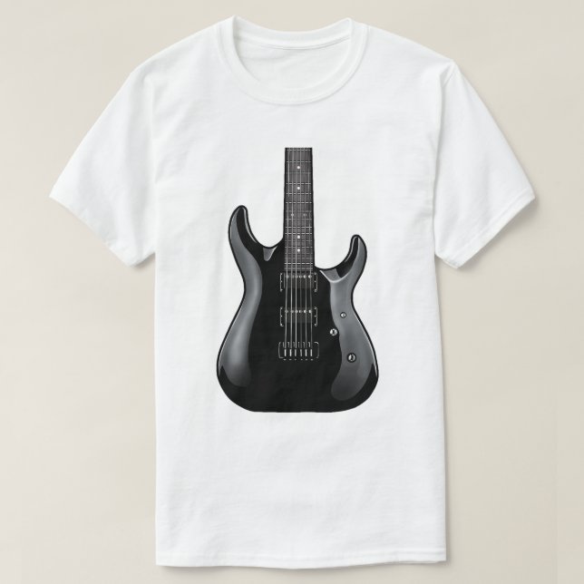Camisa De Guitarra Eléctrica Para Hombres Rock Y B (Diseño del anverso)