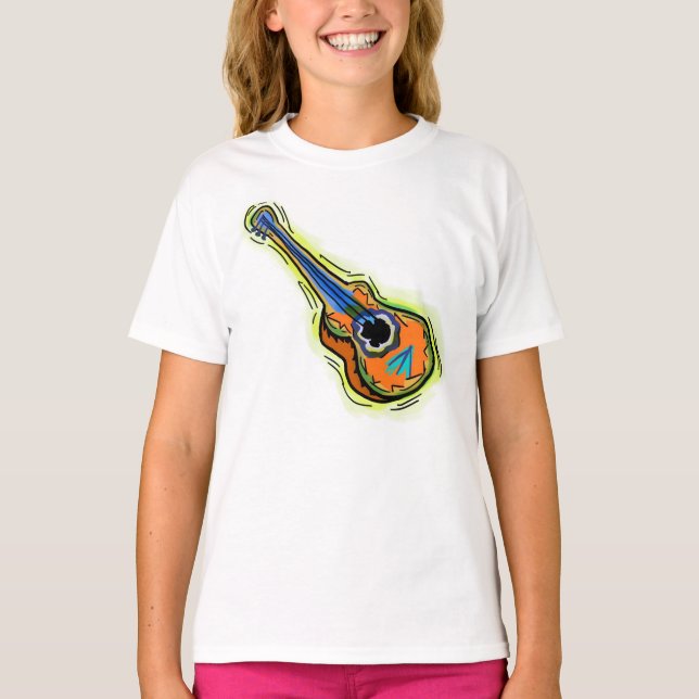 Camisa de guitarra para chicas (Anverso)