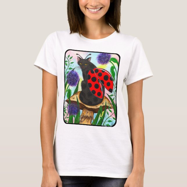 Camisa de hadas del arte de la fantasía del gato (Anverso)