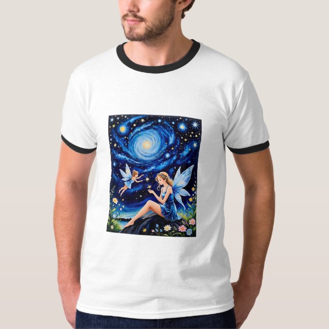 Camisa de hadas nocturna estrellada y caprichosa (Anverso)