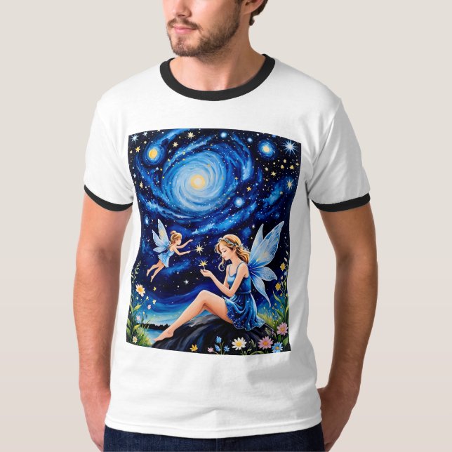 Camisa de hadas nocturna estrellada y caprichosa (Anverso)