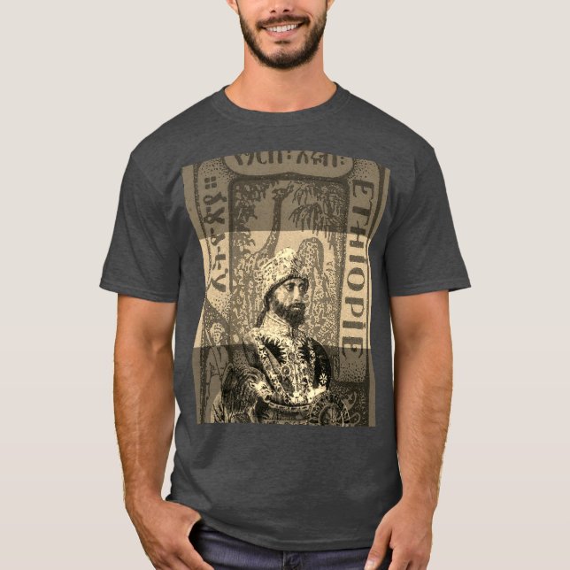 Camisa de Haile Selassie Etiopía Rasta (Anverso)