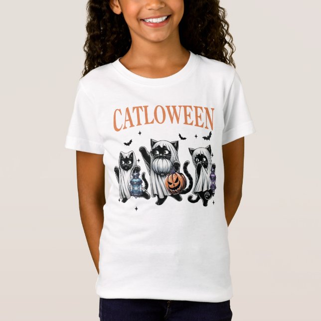Camisa de Halloween de Catloween (Anverso)