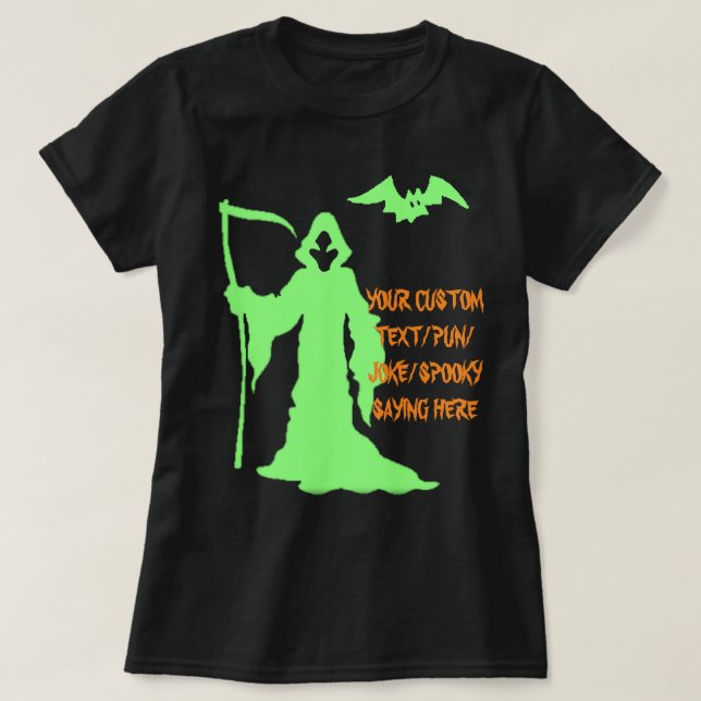 Camisa de Halloween de Grim Reaper - Gracioso Pun  (Diseño del anverso)