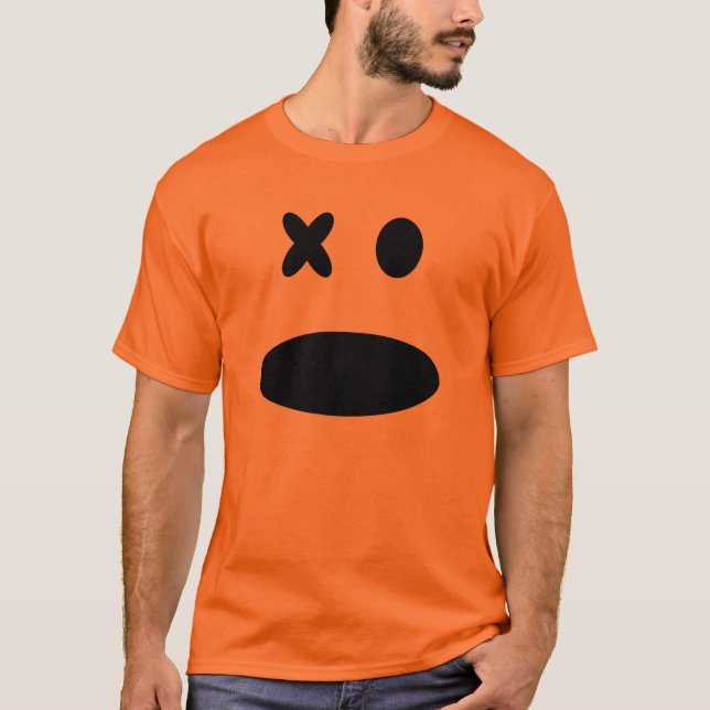 Camisa de Halloween de la cara del mono del (Anverso)