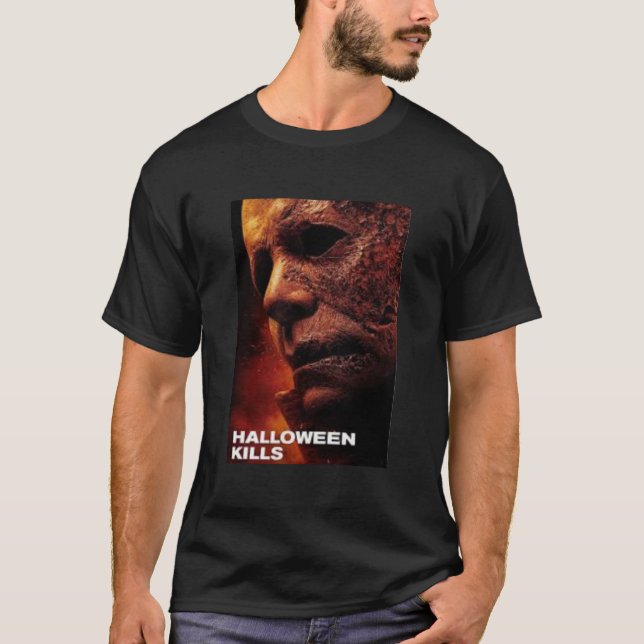 Camisa de halloween de Michael myers para hombres (Anverso)