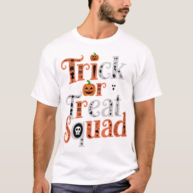 Camisa de halloween de truco o truco para tratar - (Anverso)