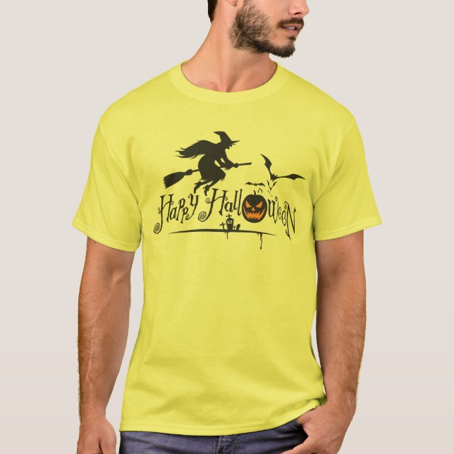 Camisa de Halloween Feliz para Brujas (Anverso)