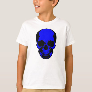 Camisa de Halloween para niños - Calavera azul