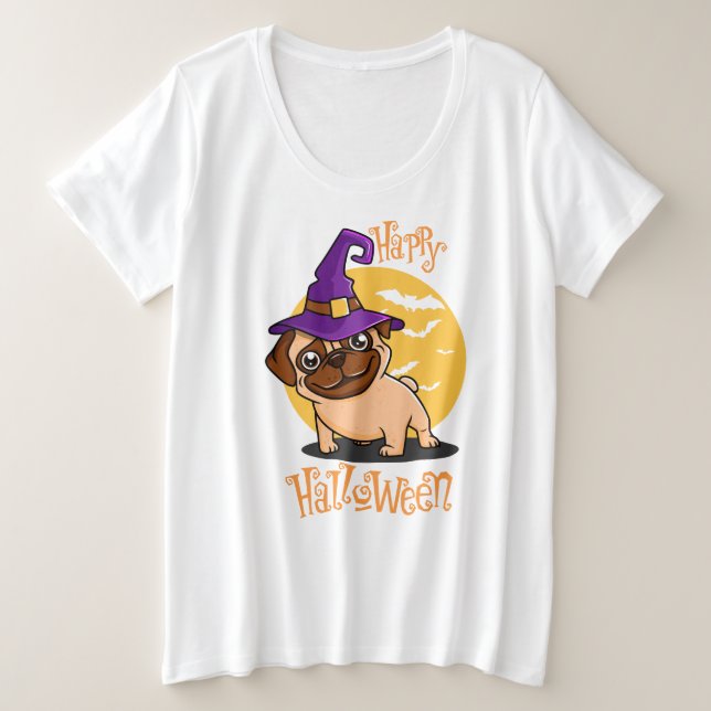 Camisa de Halloween Puggy Plus-Size (Anverso del diseño)