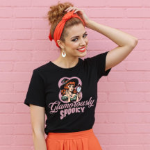 Camisa de Halloween Retro Glamorosamente Espectacu