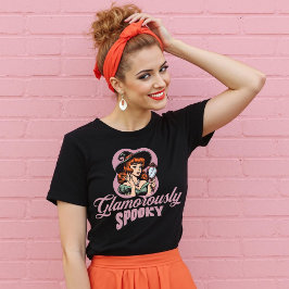 Camisa de Halloween Retro Glamorosamente Espectacu