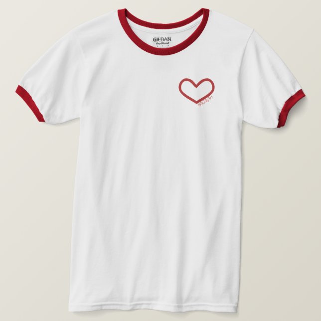 Camisa de Heart OliJollyArt (Anverso del diseño)