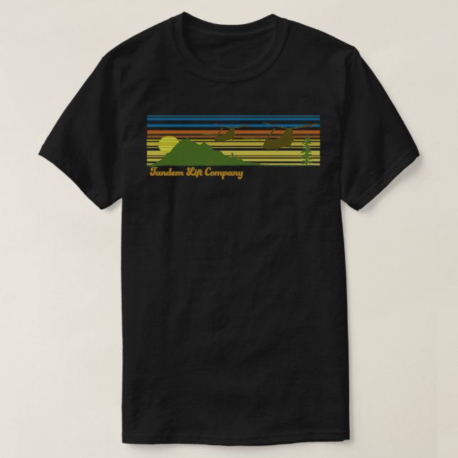 Camisa de helicóptero Retro Chinook (Diseño del anverso)
