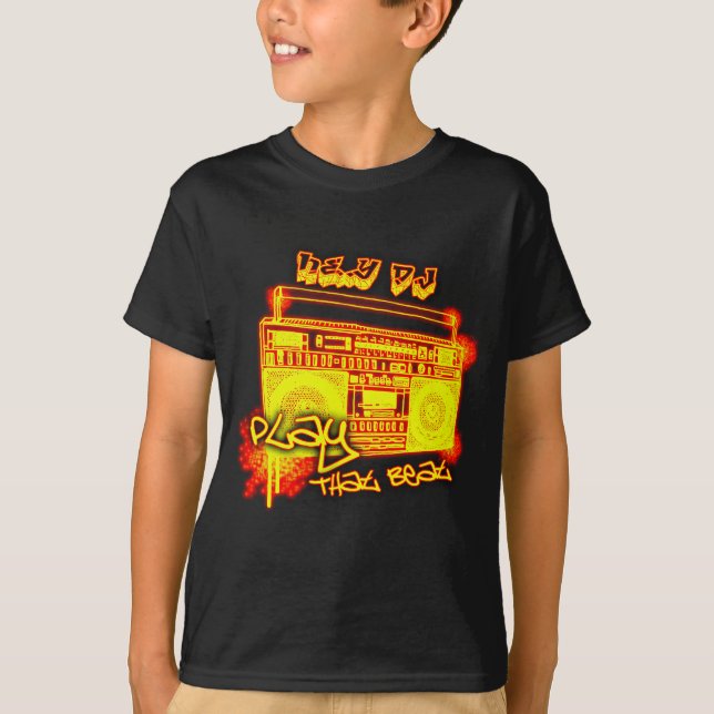 camisa de HIP HOP de los muchachos (Anverso)