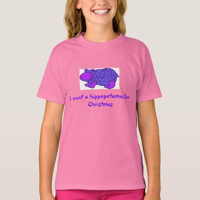 Camisa de hippopótamo para Navidades (Anverso)
