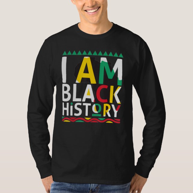 Camisa de historia negra soy historia negra (Anverso)