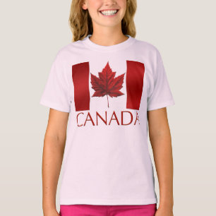 Camisa de hoja de arce de la bandera de Canadá del