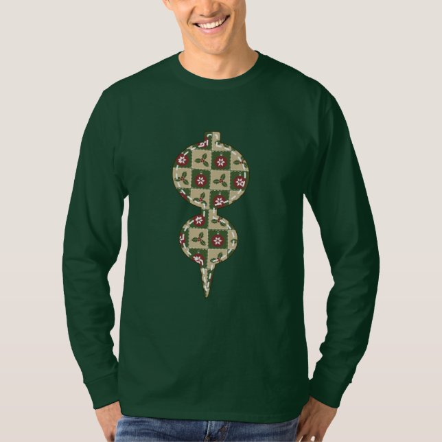 Camisa de hombre de edredón de Navidad (Anverso)