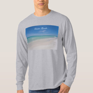 Camisa de hombre de manga larga de la playa de Des